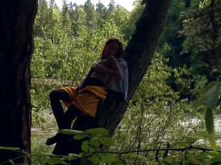 Here in this video sexy babe Natasha has shown her another side of her characteristics that she loves adventure. This slutty babe is undressed and spreading her legs to rub her pussy right on a tree. You can hear her moaning too which will increase your temptation to come closer to her and fuck her badly.